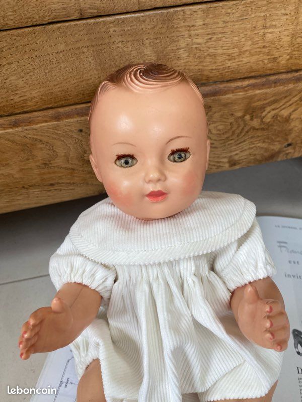 Poupée Michel – Modes Et Travaux – Tenue 1957 – France – 38 Cm