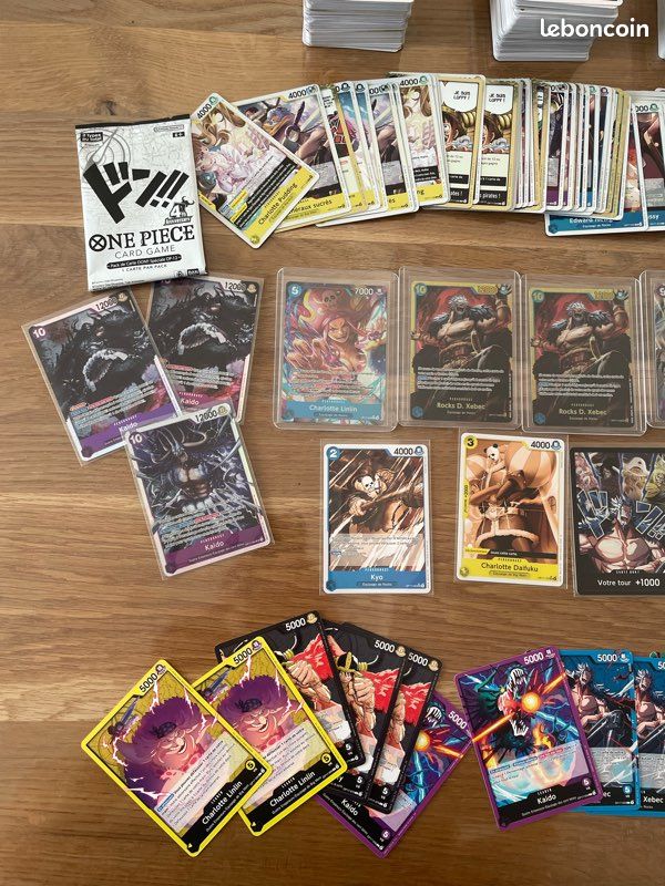 Lot de plus de 600 cartes One Piece fr op17 (image 2)