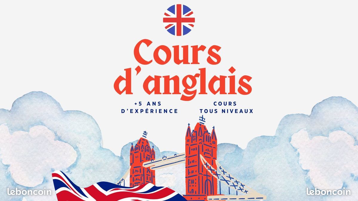 Cours d’anglais en ligne avec prof bilingue – Tous niveaux (du primaire au lycée) (image 1)