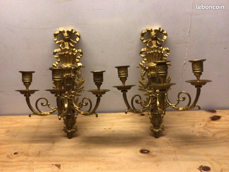 Paire appliques bronze (image 5)