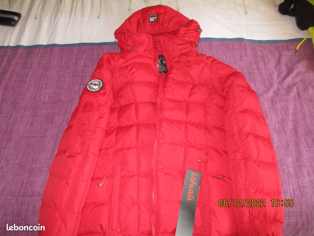 Doudoune Ushuaia rouge taille S neuve (image 4)