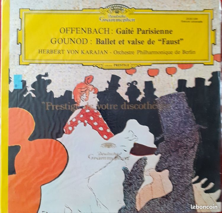 Disque vinyle 33t – OFFENBACH Gaîté Parisienne - GOUNOT Faust (image 1)