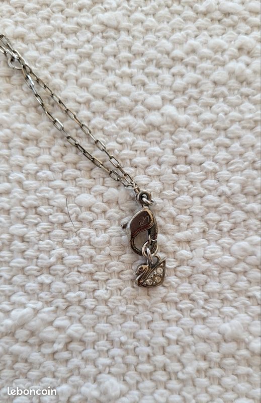 Collier Swarowski cristal noir (image 3)