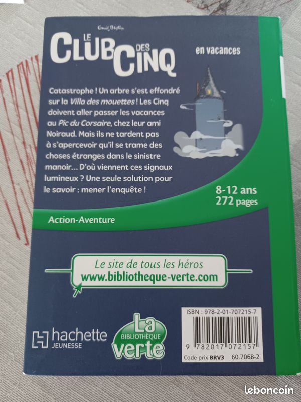 Lot 5 tomes (1 à 5) le club des cinq bibliothèque verte 8-12 ans (image 8)