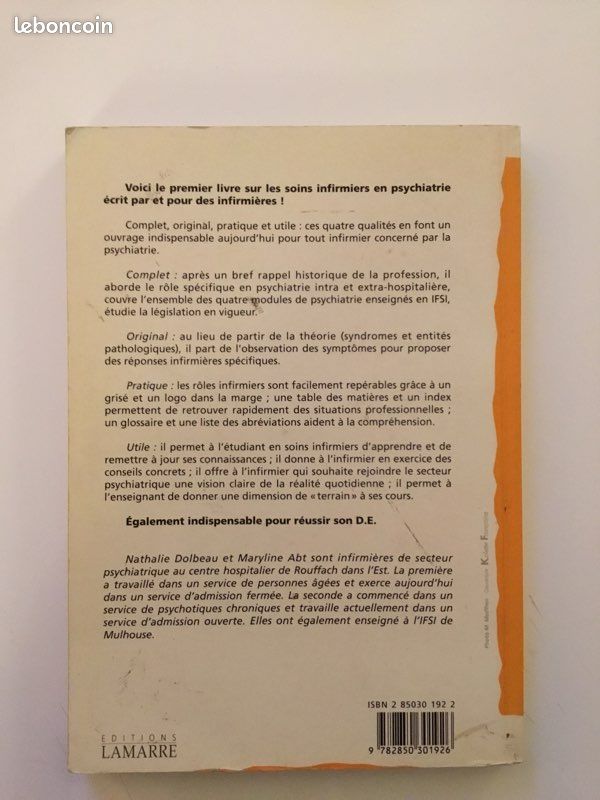 Livre phychiatrie pratique et soins infirmiers (image 4)