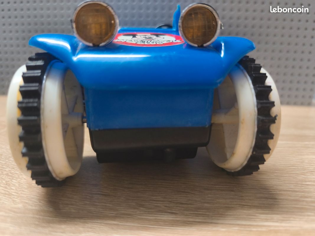 Buggy bleu électrique en plastique Mickey Mouse Club (1980) (image 8)
