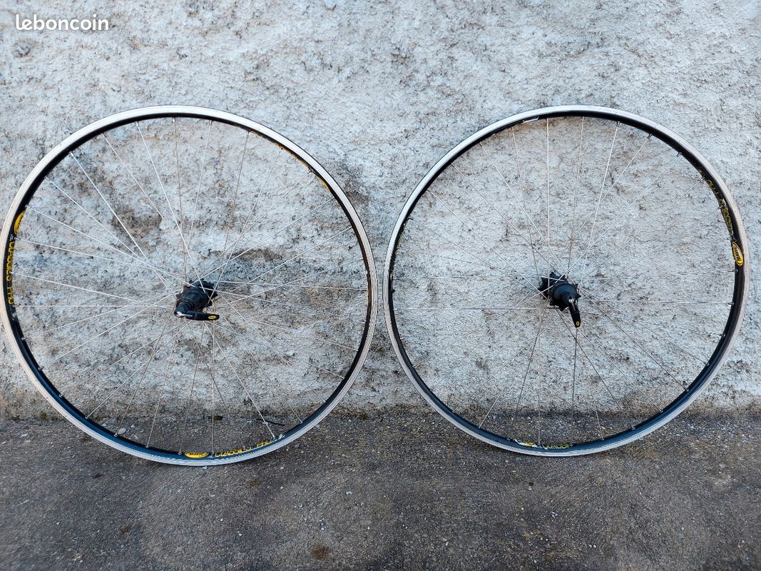 Lot 3 Jantes Tubulaires 700c Anodisées - Mavic Campagnolo Wolber - Vélo Course Vintage