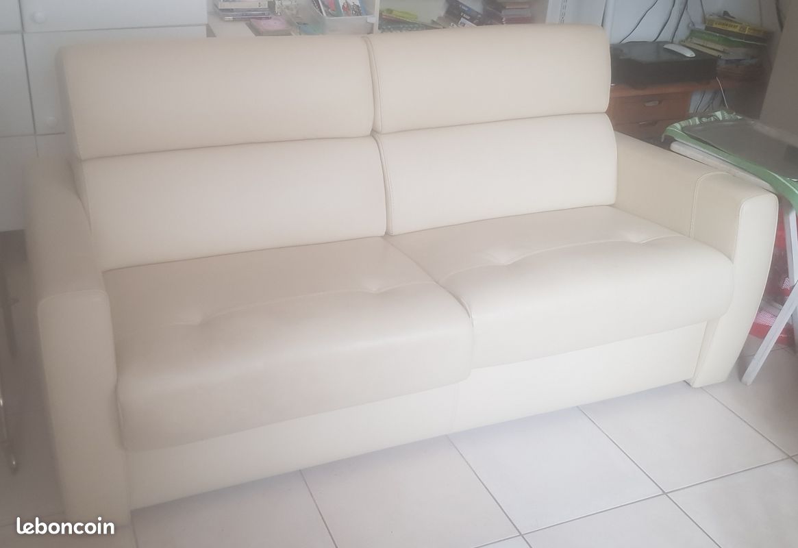 Vente canapé cuir (image 1)