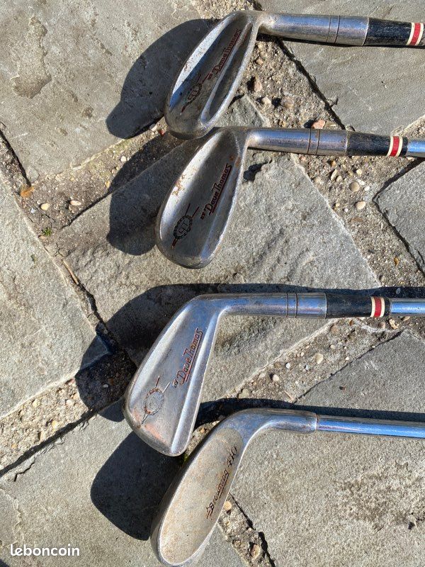 Putter Ben Hogan 'Vieux Bleu' 35,5 Pouces - Droitier, Manche En Cuir D'occasion, Classique