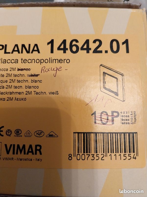 BUSCH-JAEGER 1789-82 PLAQUE DE RECOUVREMENT Interrupteur Commutateur Inverseur Interrupteur Va Et Vient Bouton Poussoir Com 5921991
