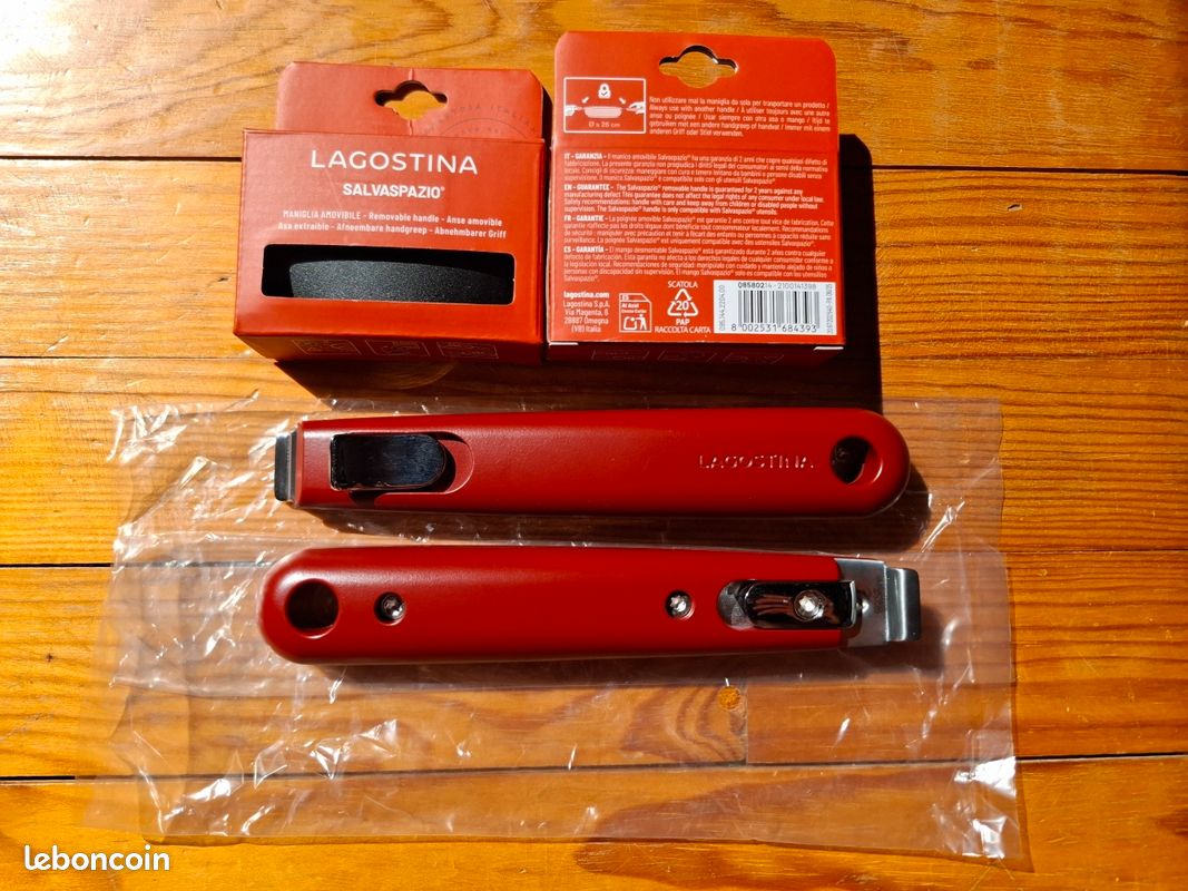 Set de 4 poignées amovibles Lagostina neuves (image 1)