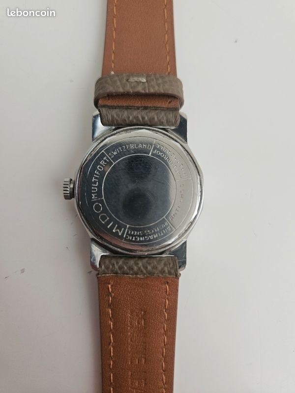 Montre Mido Multifort Acier - Vintage, Fonctionne, Occasion