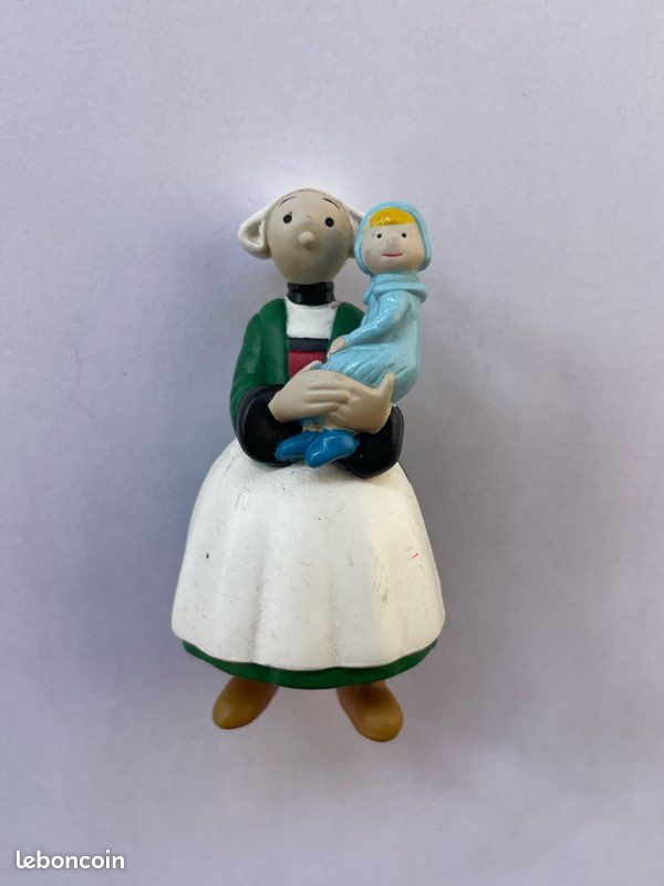 Figurine Bécassine PVC Gautier Languereau - Playbox Vintage 1970 Complète