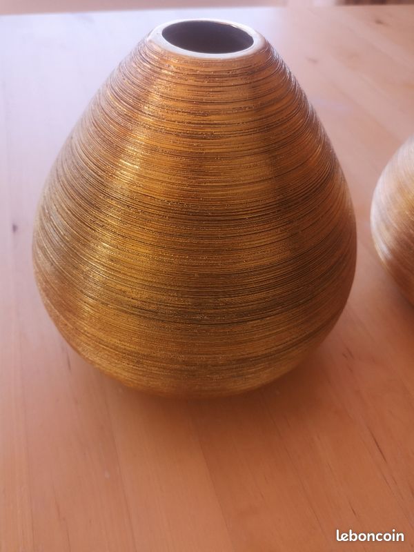 Lot vases dorée (image 2)