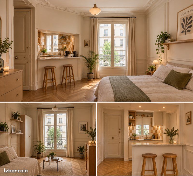 Appartement 1 pièce 17 m² · à Paris · 17 m² · 1 000 €/mois