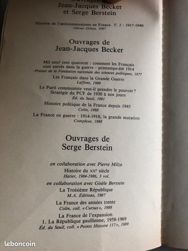 Livre histoire de France contemporaine (image 3)