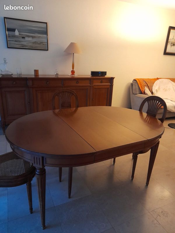 Table Salle à manger merisier massif (image 5)