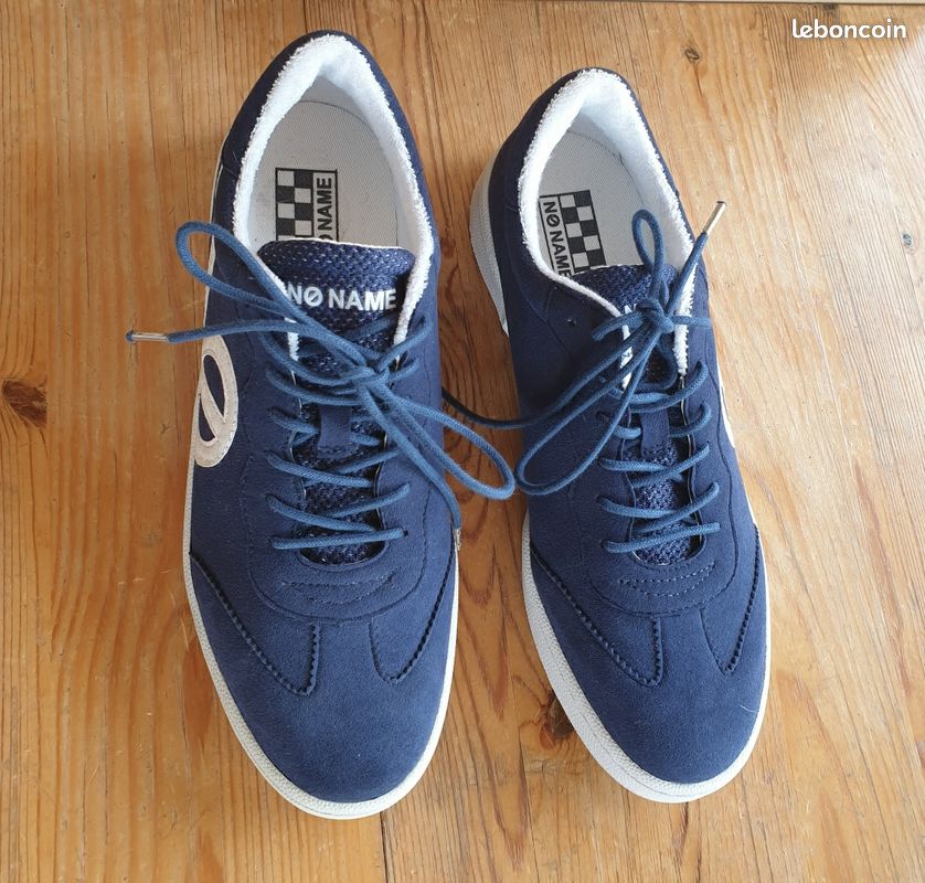 Baskets NONAME femme T39 marine cuir et tissu Chaussures