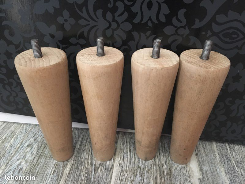 Pieds de lit en bois 15 cm (image 1)