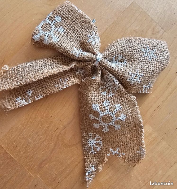 10 Nœuds Papillon En Toile De Jute - Déco Rustique Pour Mariage, Cadeaux, Décoration Maison, 4 Cm