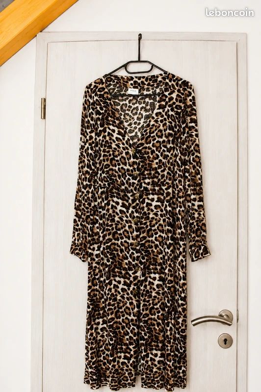 Robe longue léopard VILA Clothes – Taille 40 (image 1)