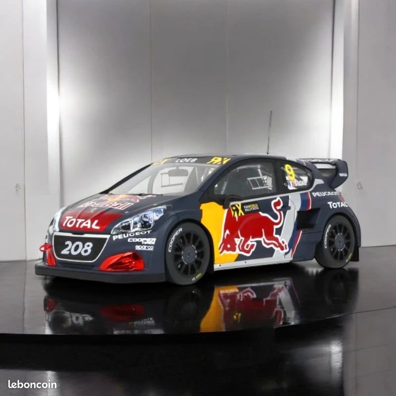 Peugeot 208 WRX S.Loeb, Otto échelle 1:18 long.22cm,ot455