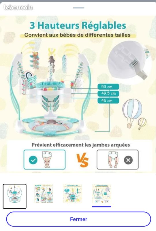Trotteur bebe jumperoo costway Mobilier enfant