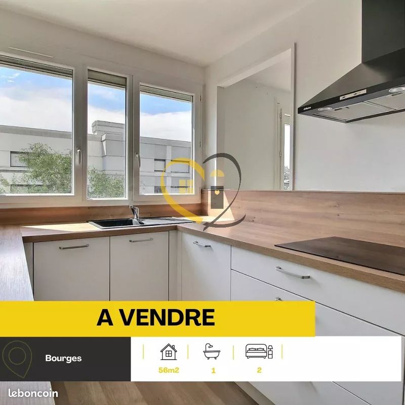 Appartement 3 pièces 57 m² · à Bourges · 57 m² · 90 000 €