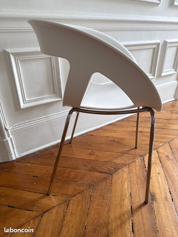 Chaise Fauteuil blanche gagner Mocema by Sandona Design Valeur 190 (image 2)