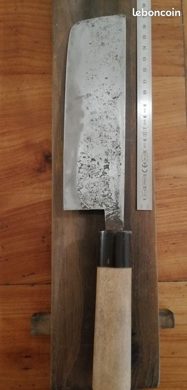Couteau japonais artisanal de type Nakiri (image 5)