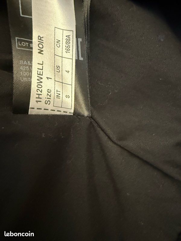 Manteau Bash Welli noir taille 1 (image 8)