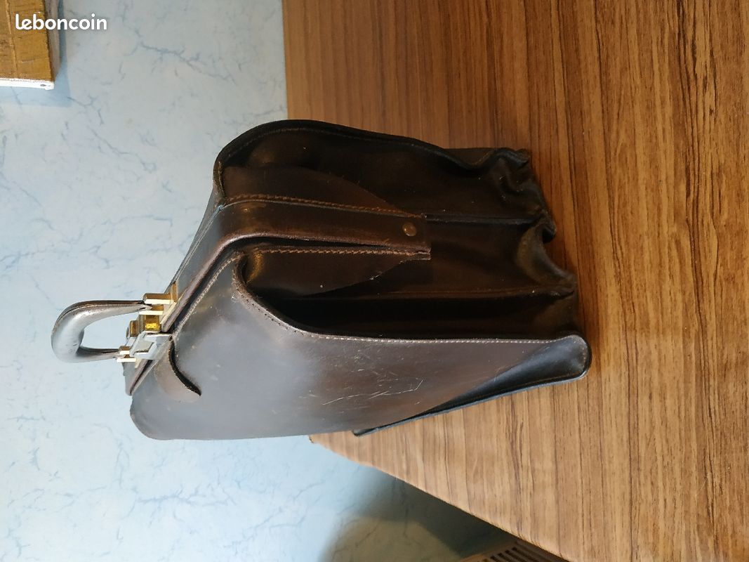 Ancienne sacoche en cuir (image 3)