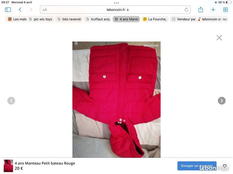 4 ans manteau petit bateau (image 1)