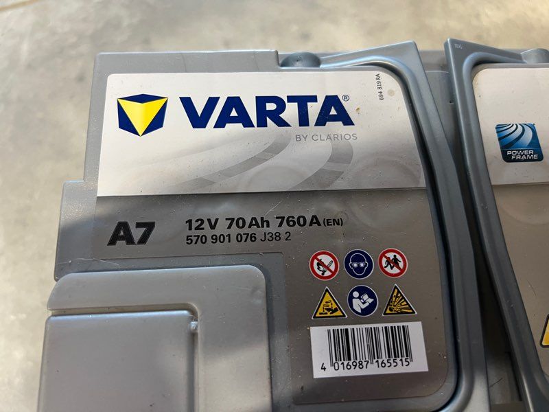 Batterie Varta A7 12V 70Ah 760A Neuve - Équipement auto