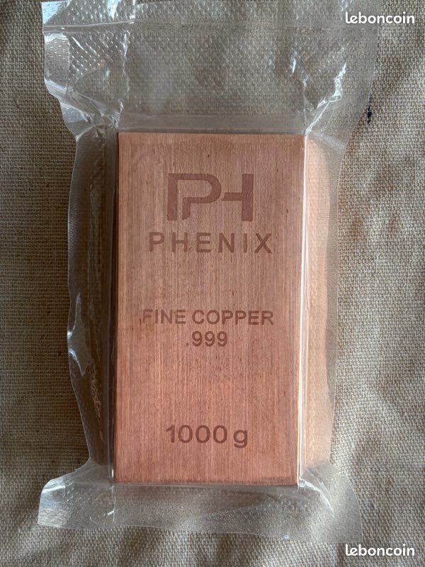 Lingot 1000 grcuivre pur .999 | PHENIX CU (image 3)