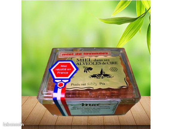 Miel de Lavande en Rayon (250g)- Apiculteur des Bouches-du-Rhône (13) (image 1)