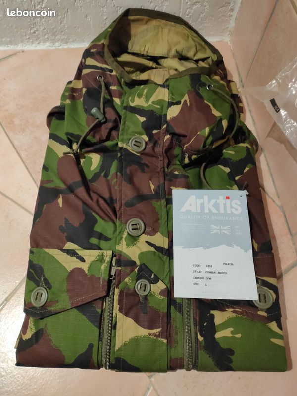 Veste snugpak arktis dpm95 taille large neuve / parka smock commando neuve (image 3)