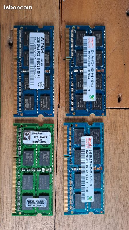 Lot 8 barrettes 2Go ram DDR3 (image 2)