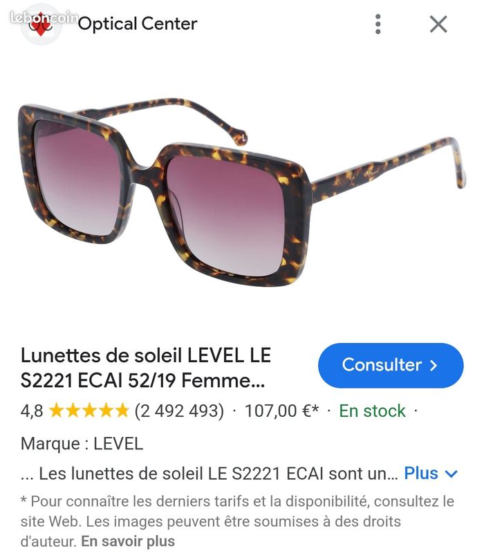 Leboncoin Lunettes De Soleil Marque Elite Lunette Aviateur Les