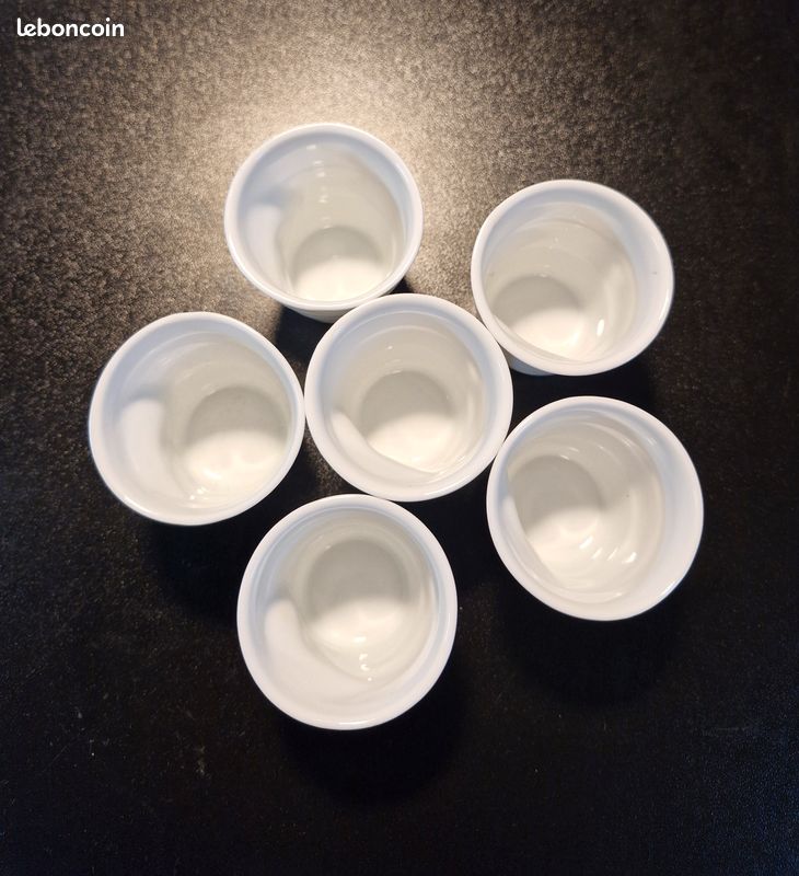 Lot De 6 Tasses à Café Revol – Modèle Froissé 6 Couleurs – 80 Ml – Très Bon état