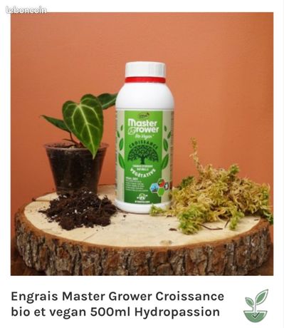 Engrais Bio Master Grower Croissance 1L - Stimulant Végétal Aux Algues Et Spiruline
