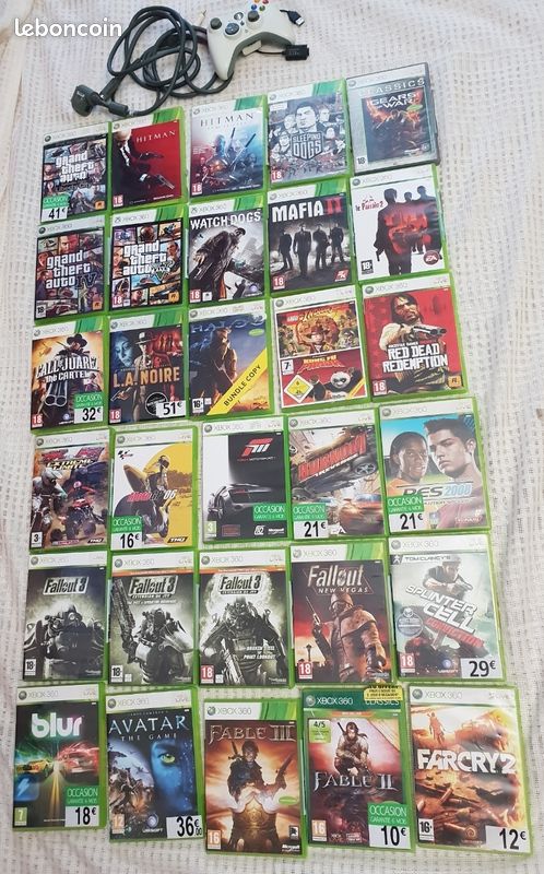 Lot de 30 jeux XBOX 360 - Jeux vidéo