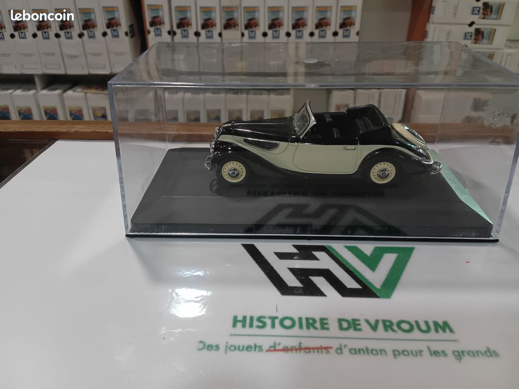 BMW 327 COUPE 1937 gris/noir o 1/18 GUILOY 68561 voiture miniature de