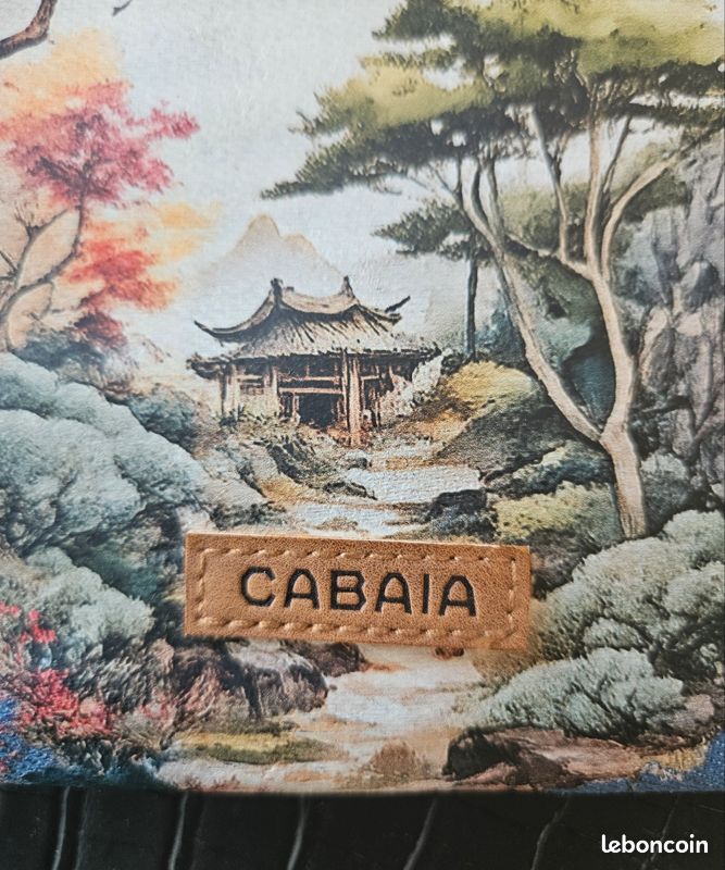 Pochette avant Cabaïa neuve customisée paysage japonisant (image 4)