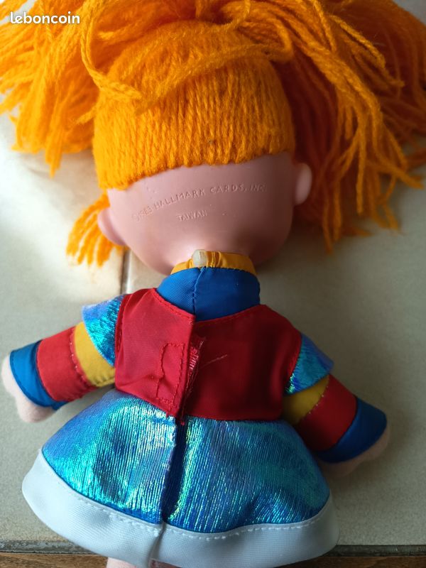 Peluche Rainbow Brite – Blondine Mattel 1983 (Vintage, état D’occasion)