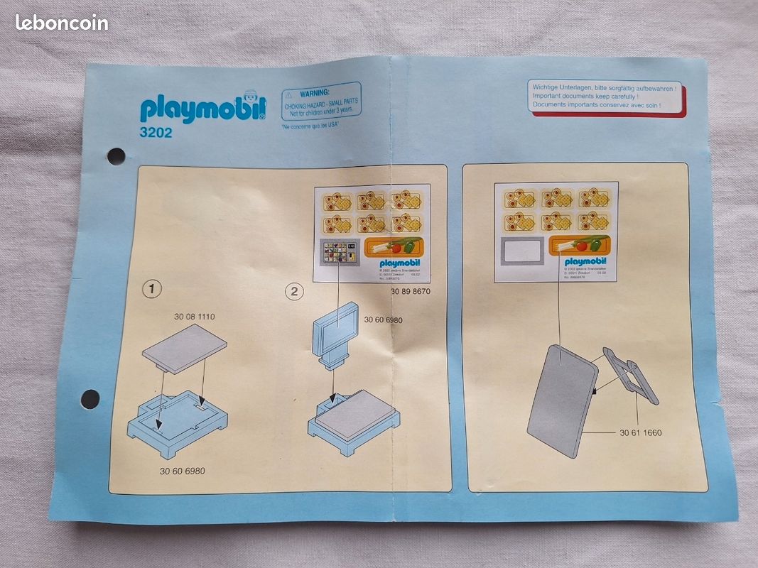 Playmobil 3202 Commerce Épicerie complet + notice – très bon éta (image 5)