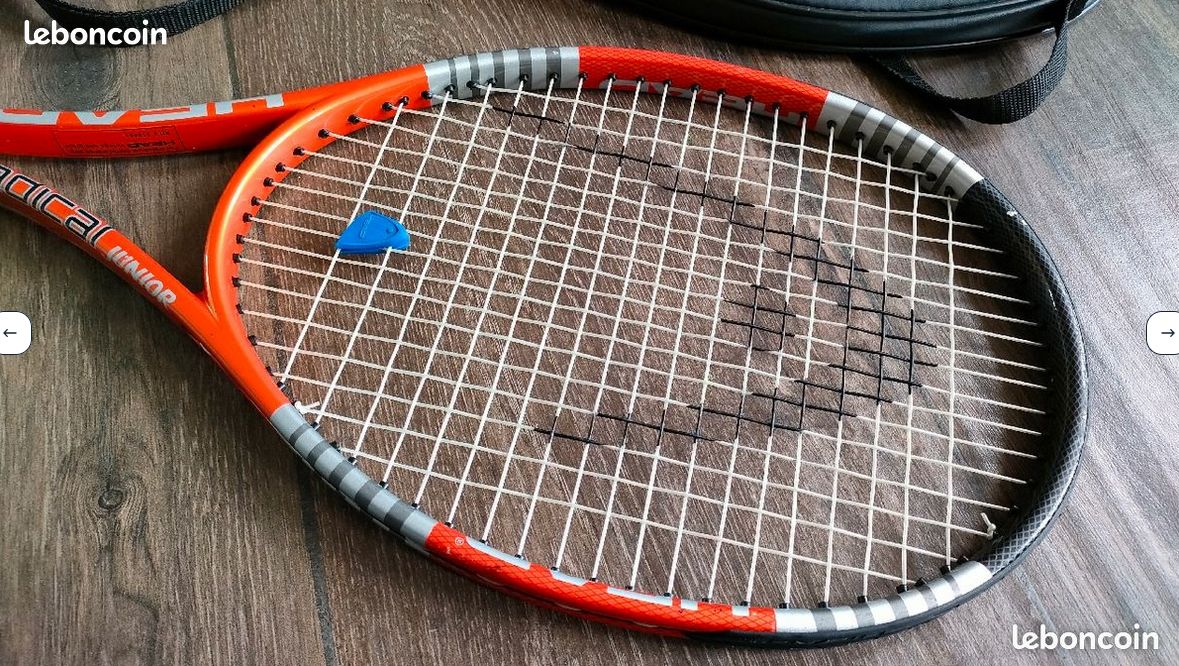 Raquette De Tennis Head Flexpoint Radical Junior – 4 Pouces – Cordée – Avec Housse – Vintage 2006