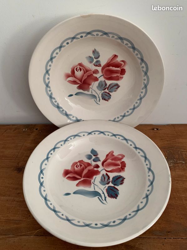 2 assiettes Digoin Sarreguemines CANNES (image 1)