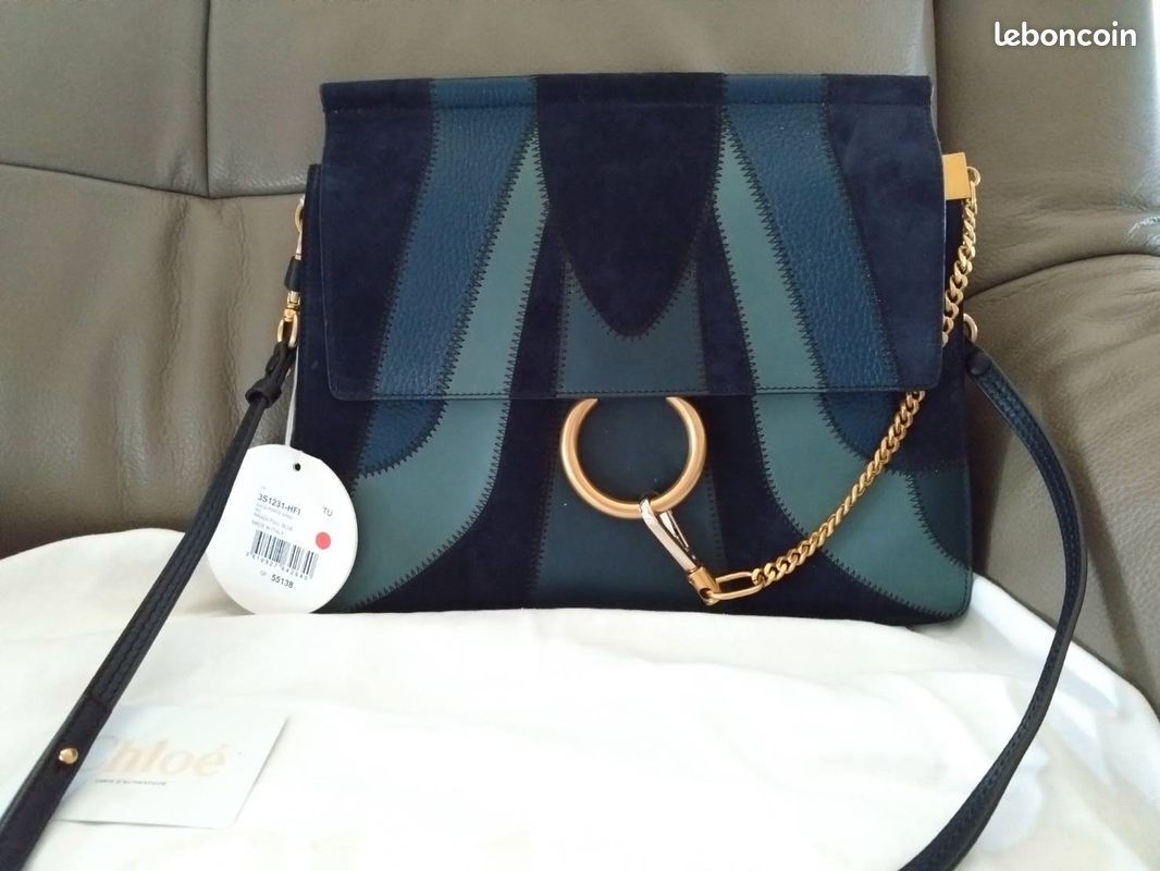 Chloé Faye sac à bandoulière Suede Patchwork (image 1)