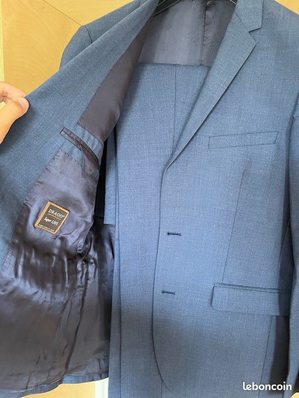 Costume Anthony Garçon - Bleu gris - Taille 50/44 - Très bon état (image 3)